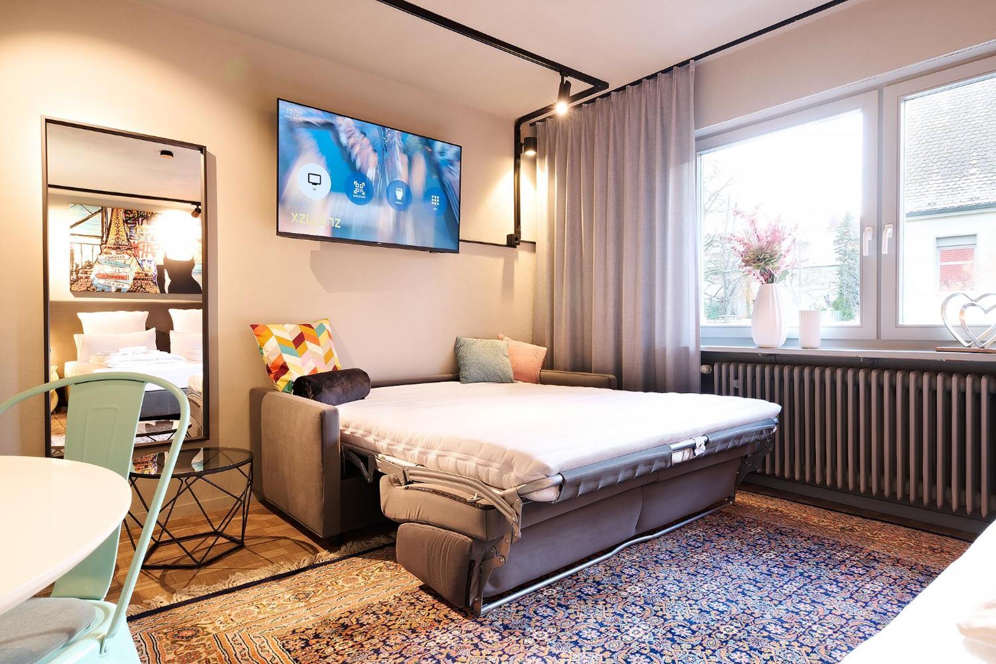 Xzllenz Kueche Bad S-Bahn Parken Smart-Tv Wellbeing Apartment Neunkirchen am Sand Cameră foto